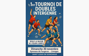 1er tournoi de double intergenre-St Louis de Gonzague