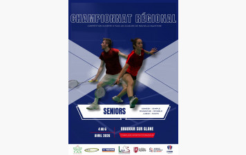 Championnat Régional Séniors du 4 au 6 avril 26
